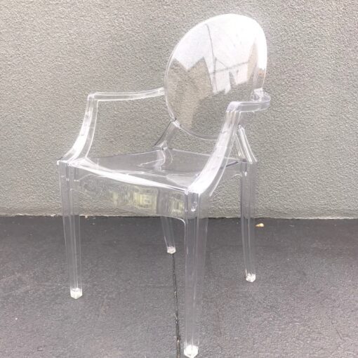 Kids clear chair for hire available from SP Events in Sydney