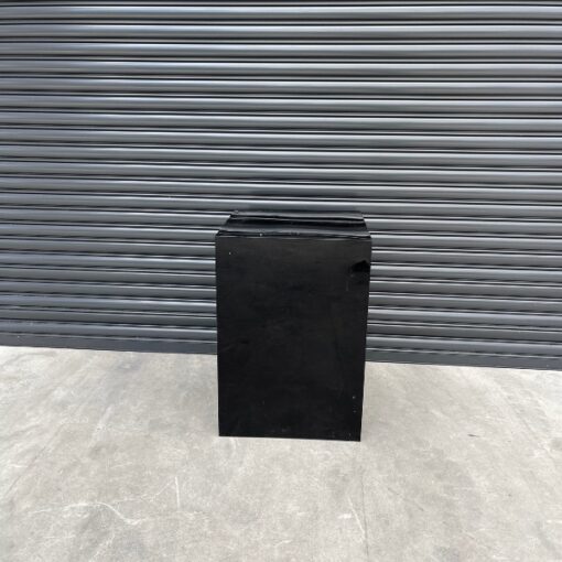 Black square plinths - stands and tables for hire from SP Events Sydney.