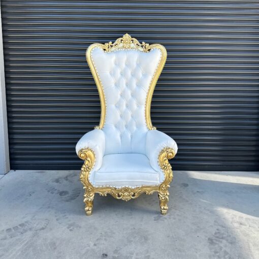 Royal Classic White Chair Prop for hire from SP Events in Sydney