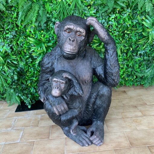 Gorilla and Baby Animal - Life size, event prop for hire from SP Events Sydney