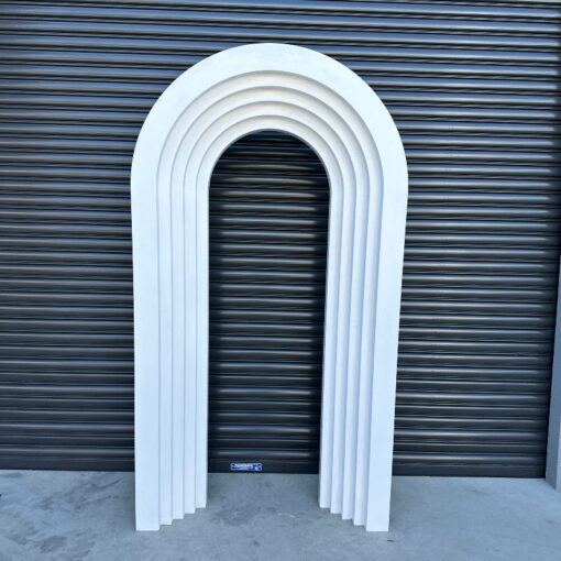 Christine Arch - arch backdrop from SP Events. Sydney local prop hire.