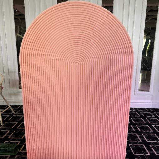 Emma Ripple - pink arch background available from Sydney's number 1 event hire company, SP Events.